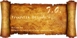 Truchlik Olivér névjegykártya