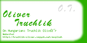 oliver truchlik business card
